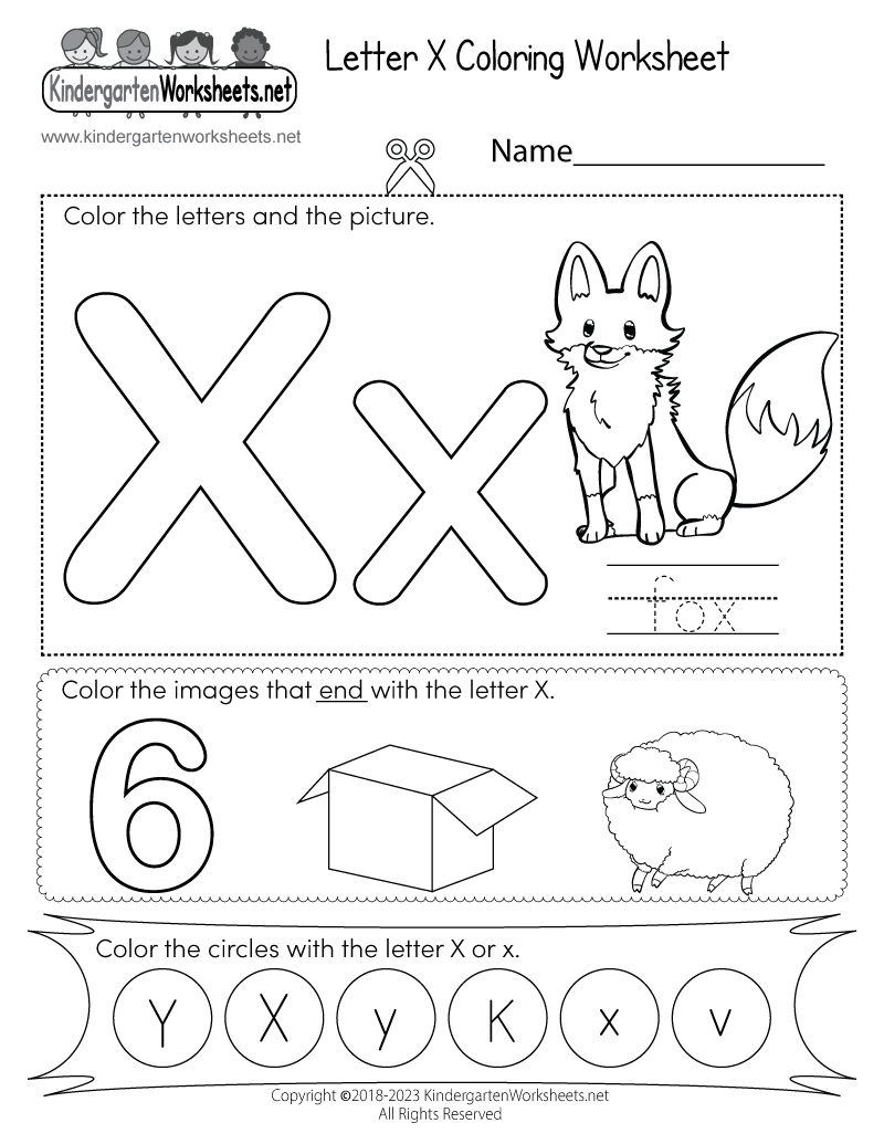 Printable Letter X Tracing Worksheets For Preschool Letter X Tracing 