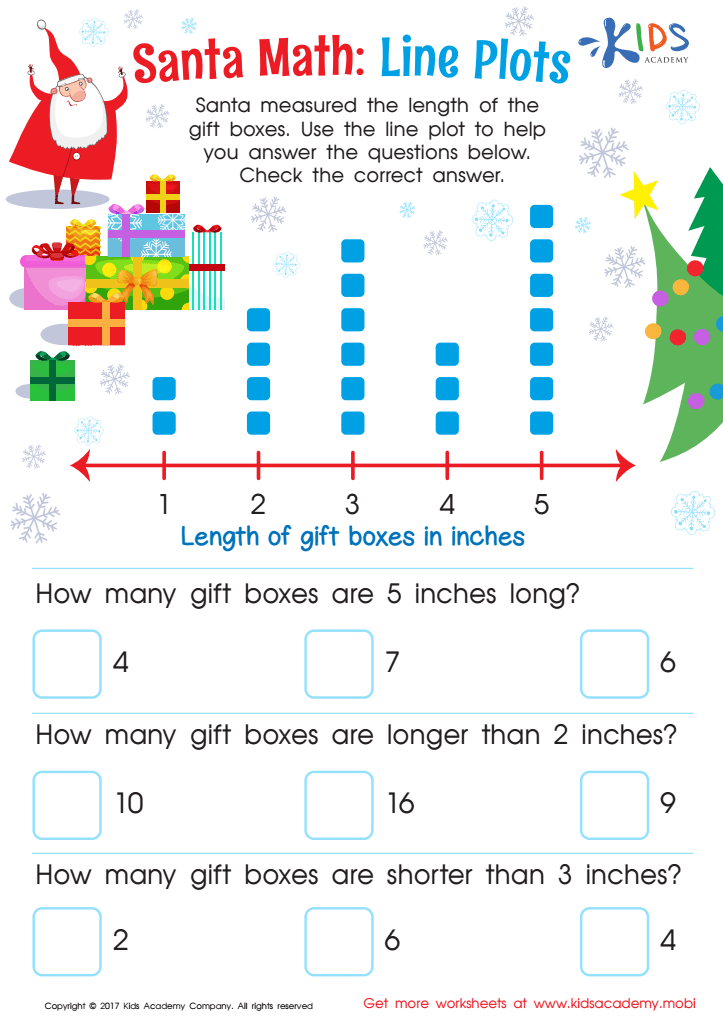 measurement and graphing line plot activity free printables