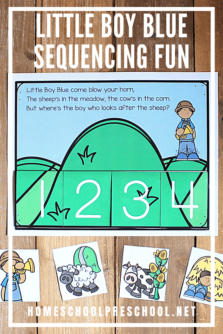 Printable Little Boy Blue Sequencing Activity For Kids Nursery Rhymes 
