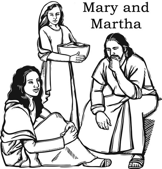 Printable Mary And Martha Activity Sheets Printable Word Searches