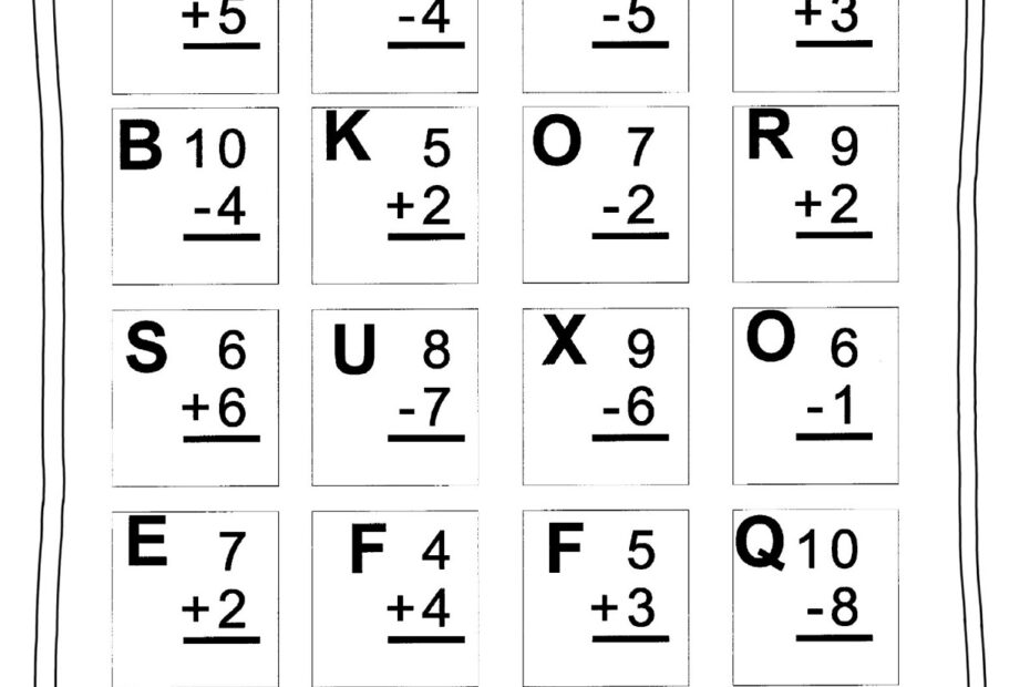 Printable Math Worksheets For Grade 1