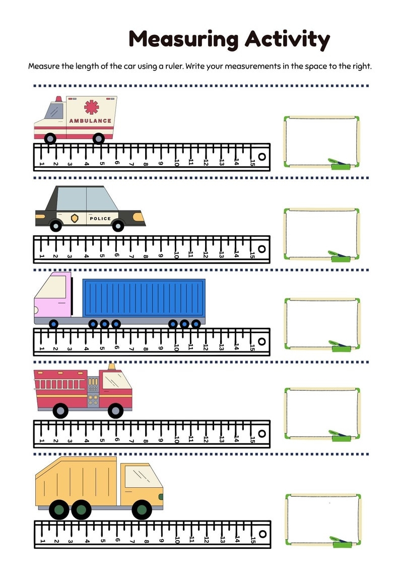 measurement printables for preschcounting activities for preschoololers