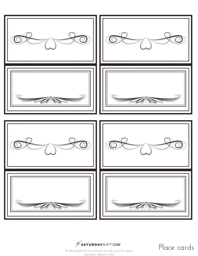 celebrate it printable place cards template