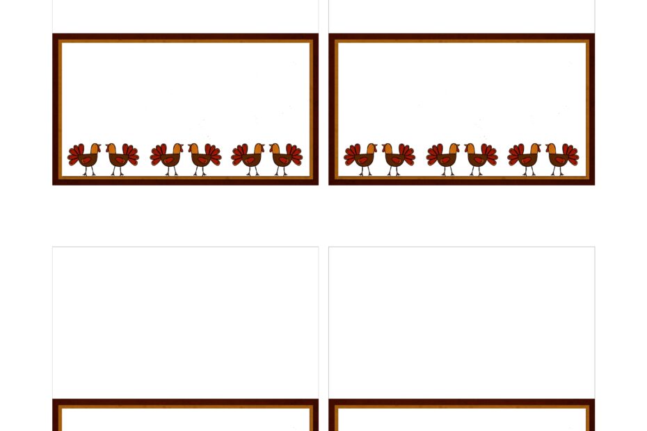 Printable Place Card Template