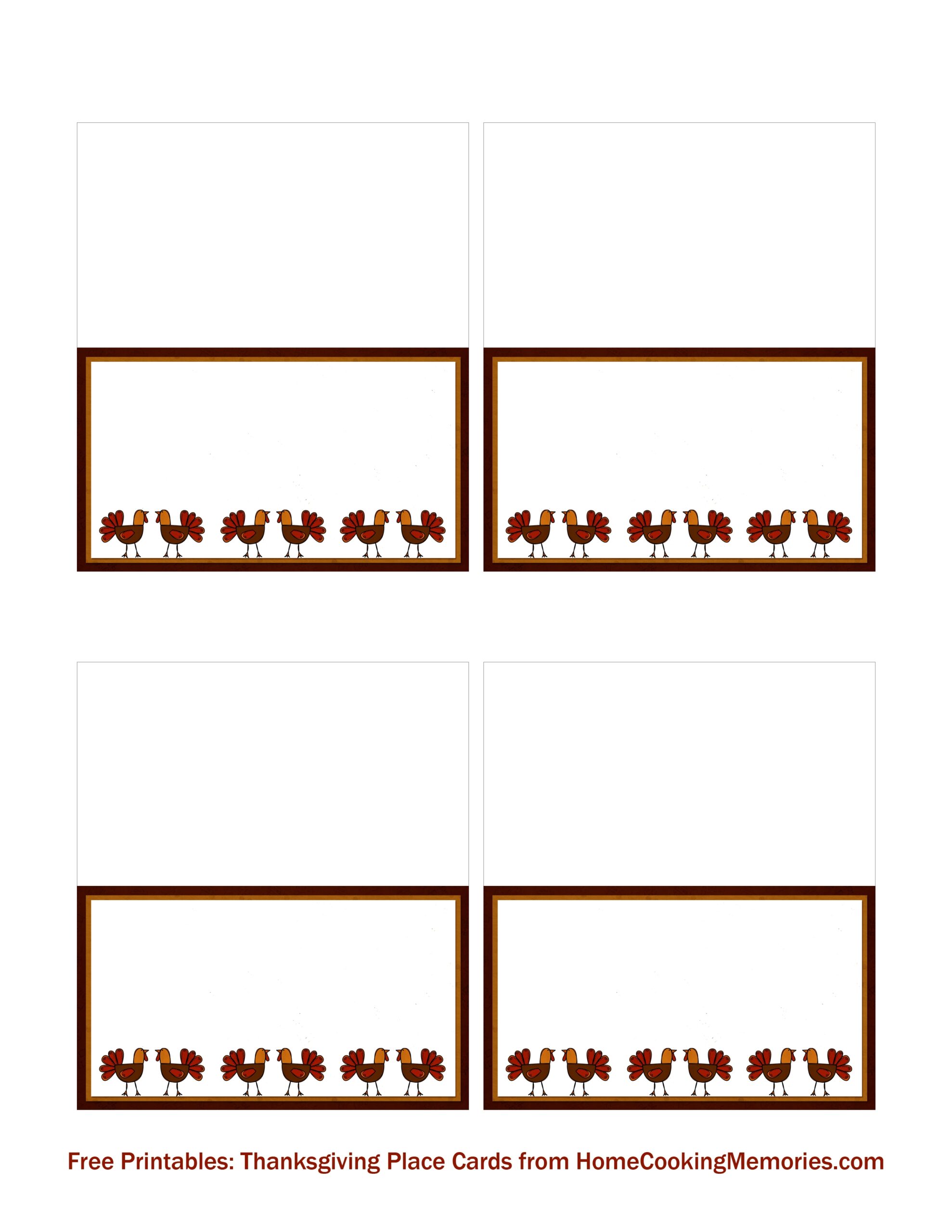 Printable Place Card Template