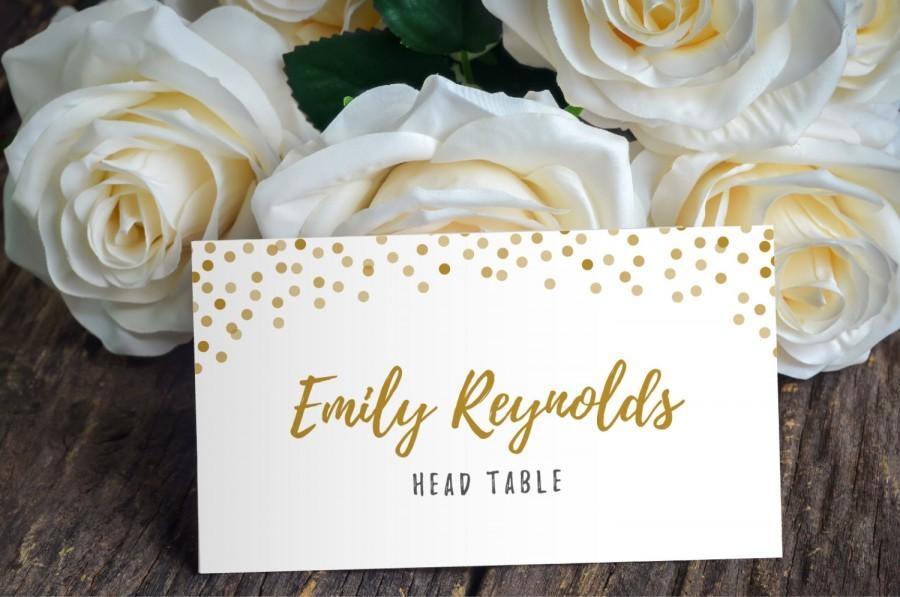 confetti printable place cards template