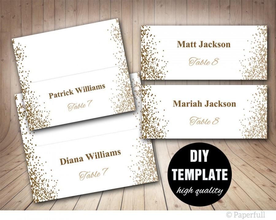 Printable Placecards Place Cards Wedding Gold Wedding Place Cards 