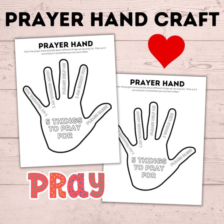 Printable Prayer Craft Activities Educational Printable Worksheets