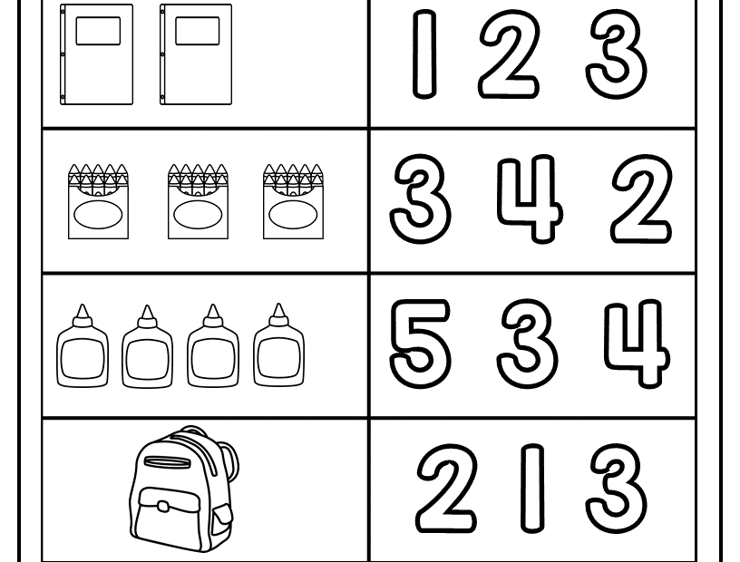 Printable Preschool Math Worksheets