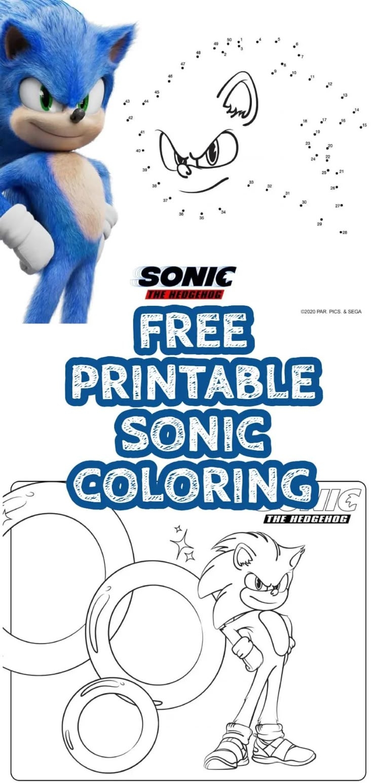 free printable sonic activity sheets