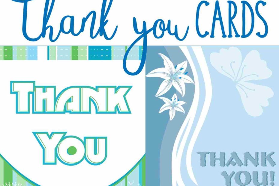 Printable Thank You Card Template Word Printable Cards