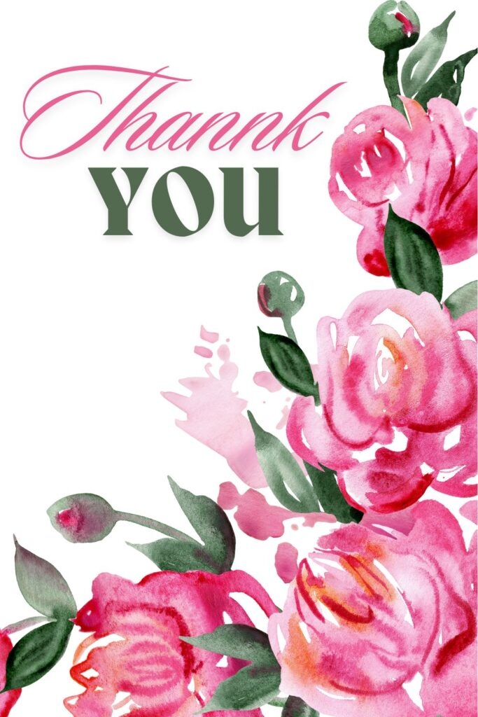 Printable Thank You Card Templates Printables Hub