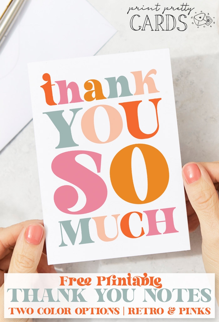 Printable Thank You Cards