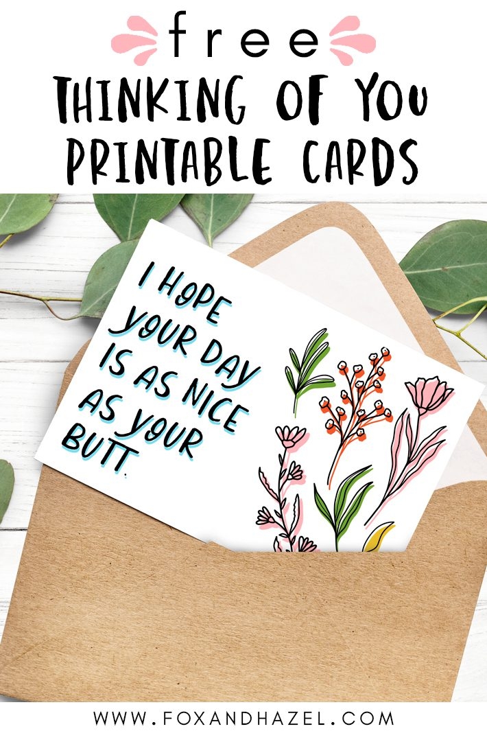 free just thinking of you card templates printable