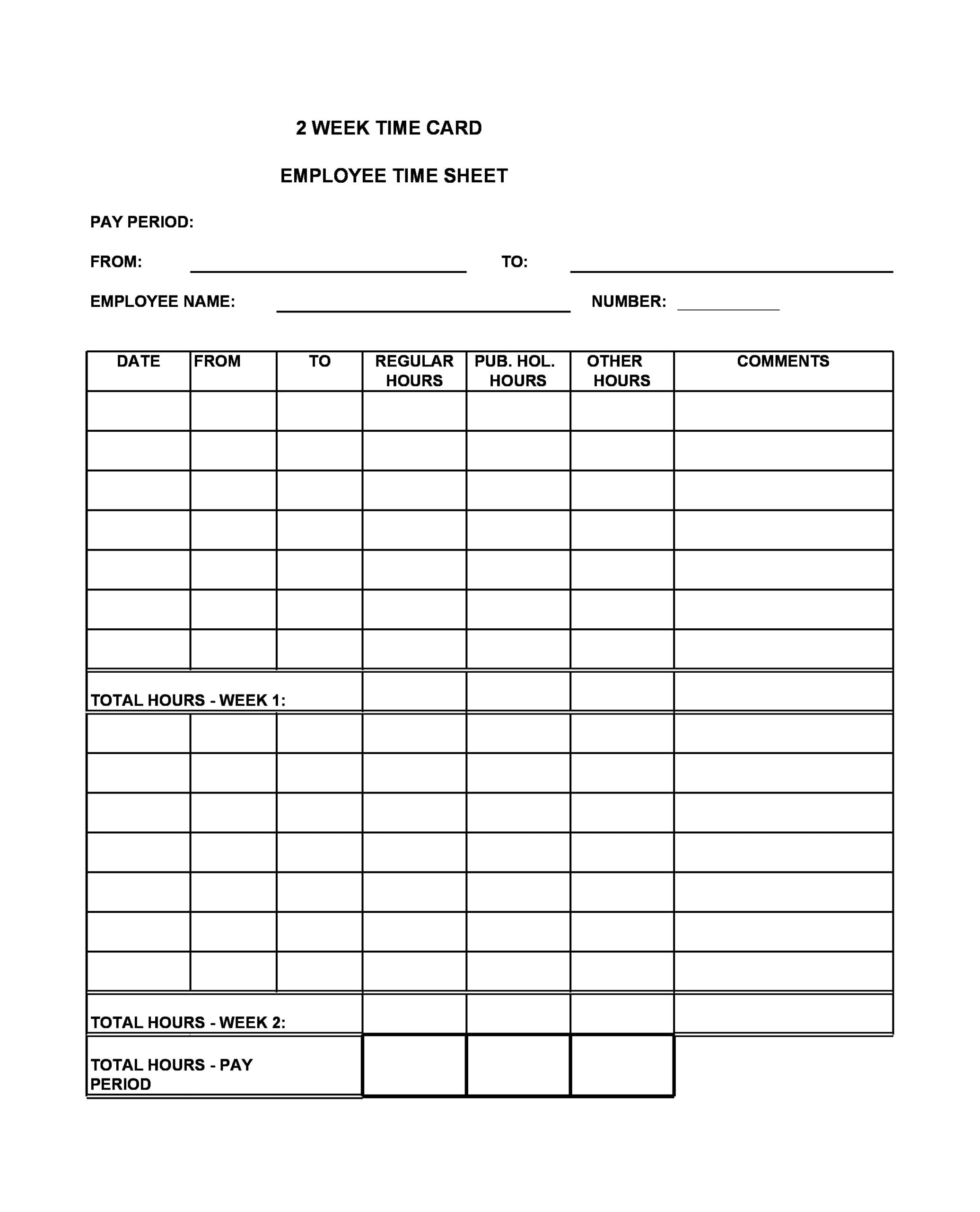Printable Time Card Printable Calendars AT A GLANCE