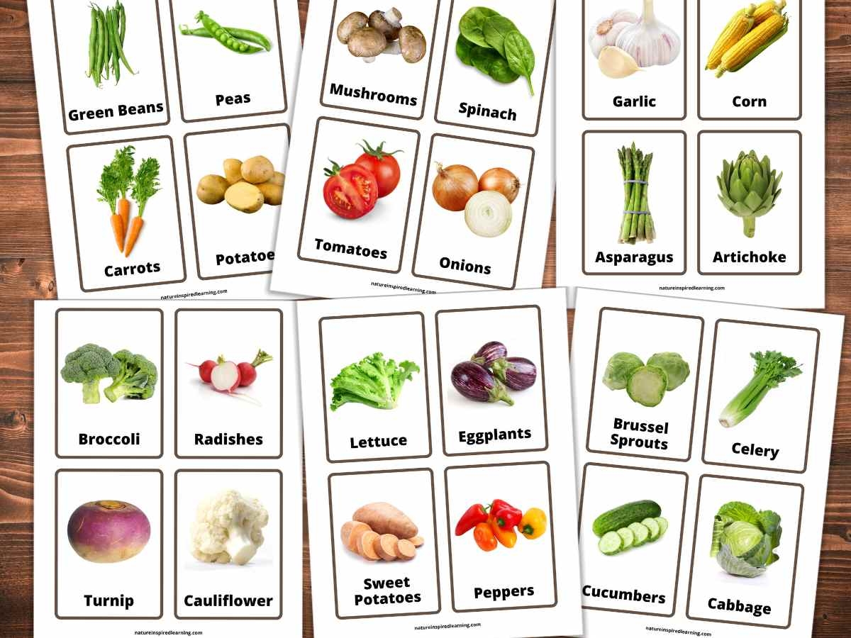 free printable fruit and vegetable pictures