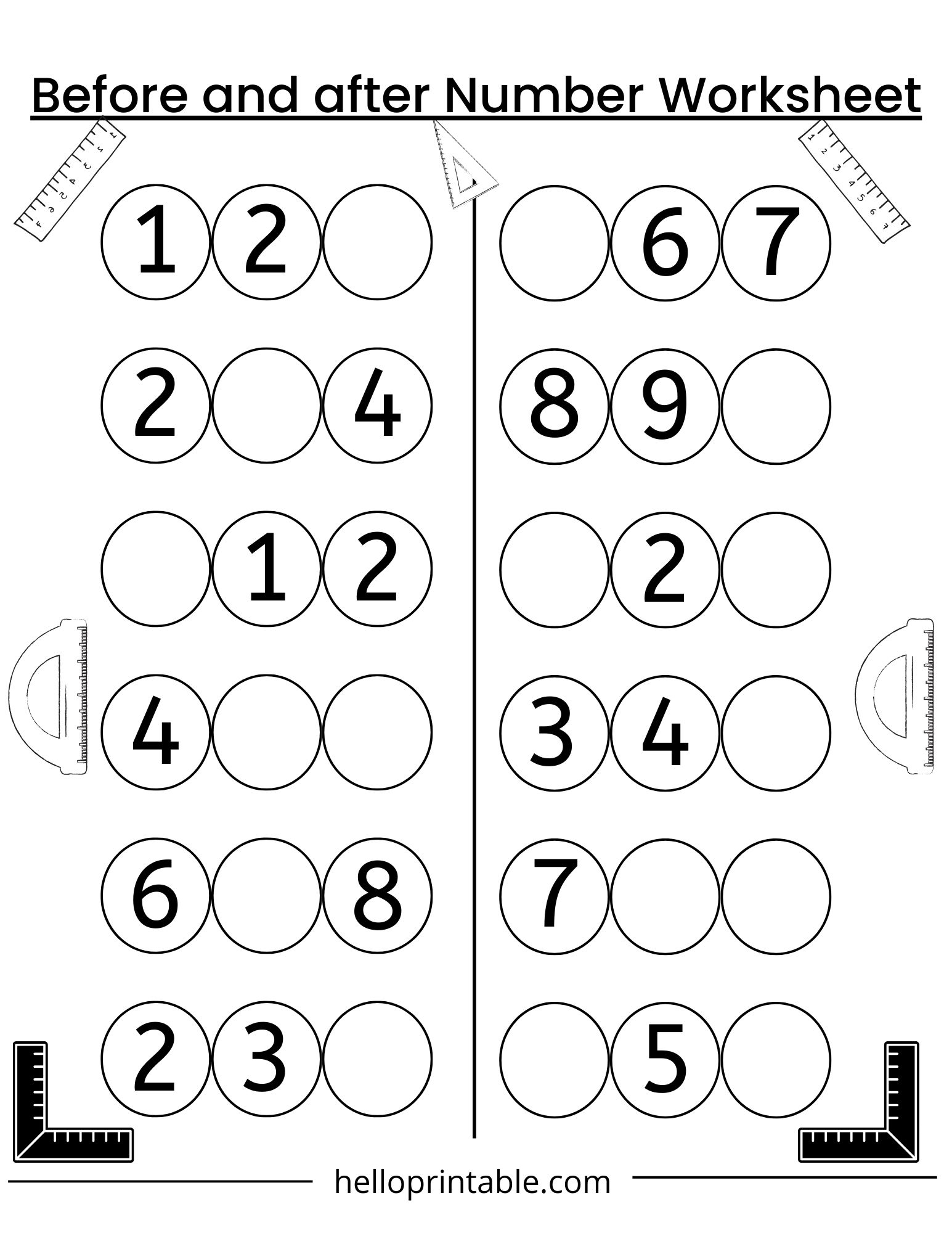 Printable Worksheets For Kids Math Printable Worksheets
