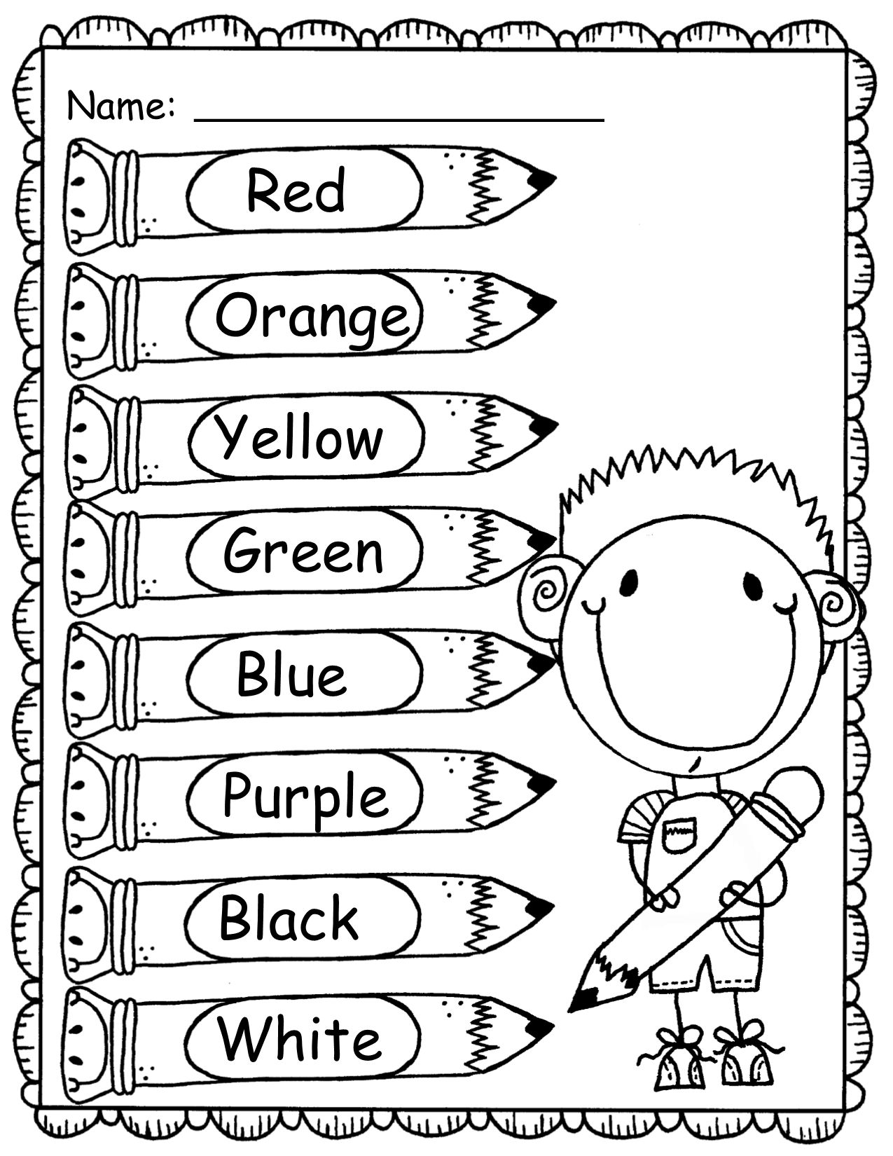 Printable Worksheets To Teach Colors