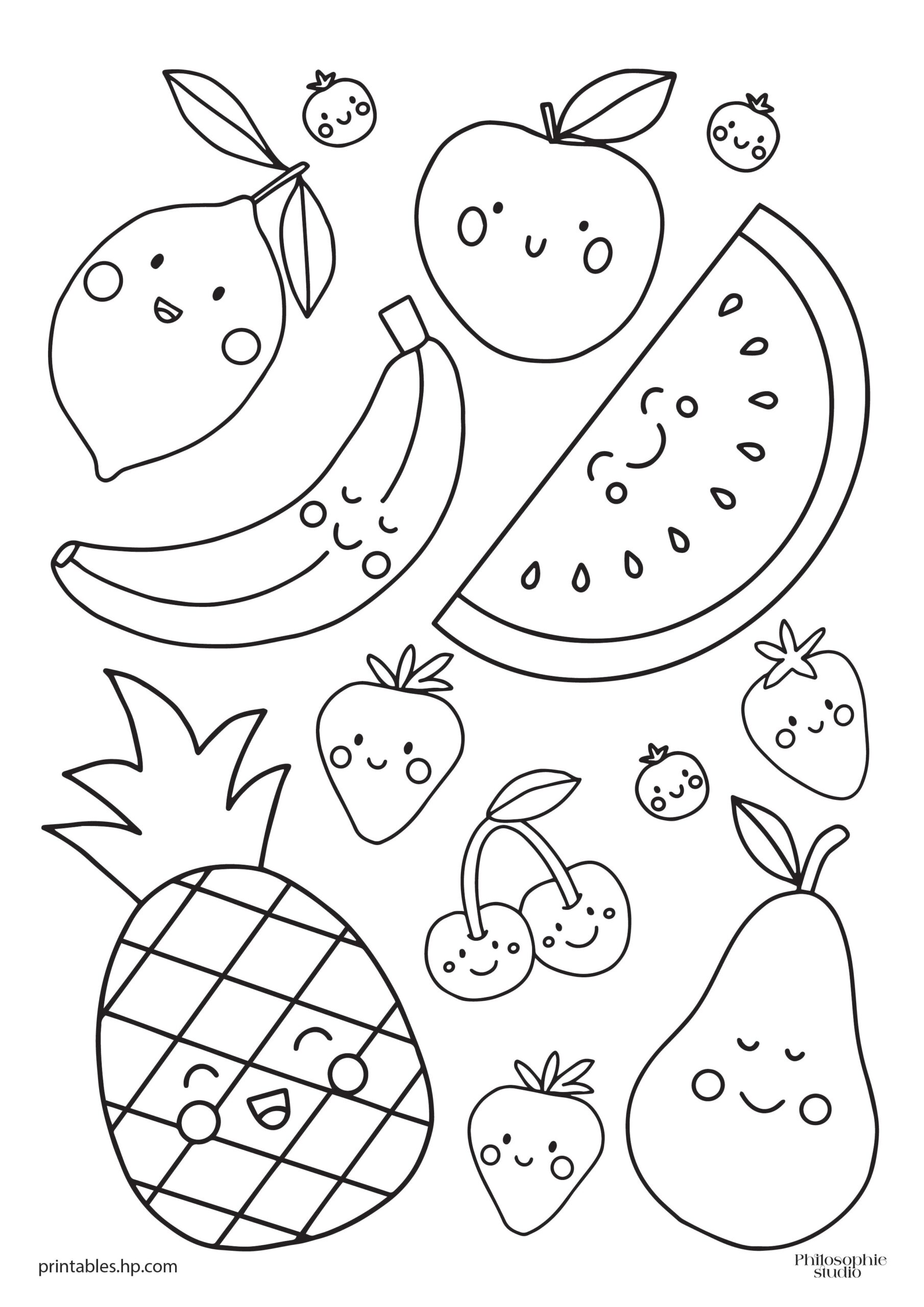 printable picture of fruits
