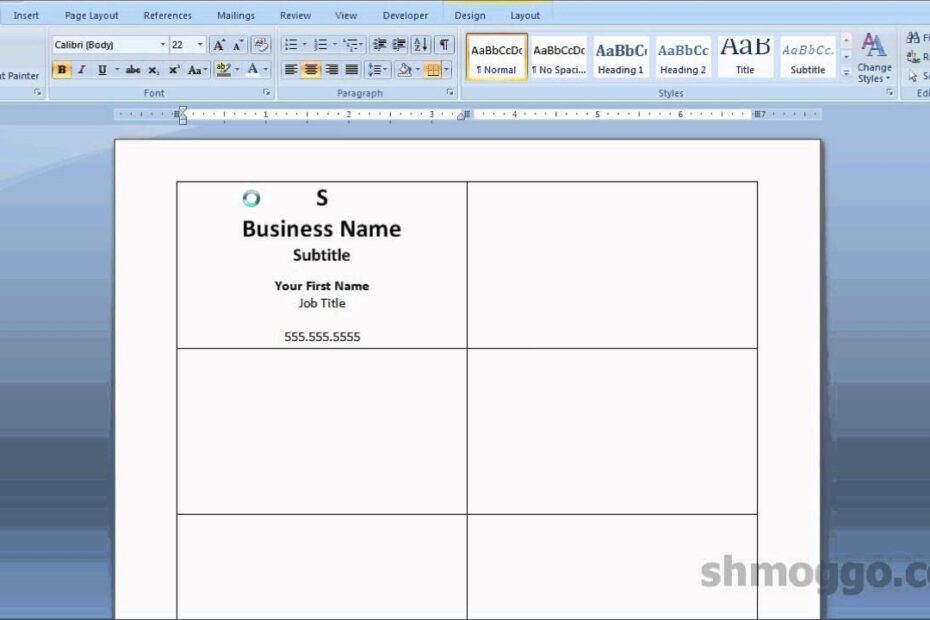 Printing Business Cards In Word Video Tutorial YouTube