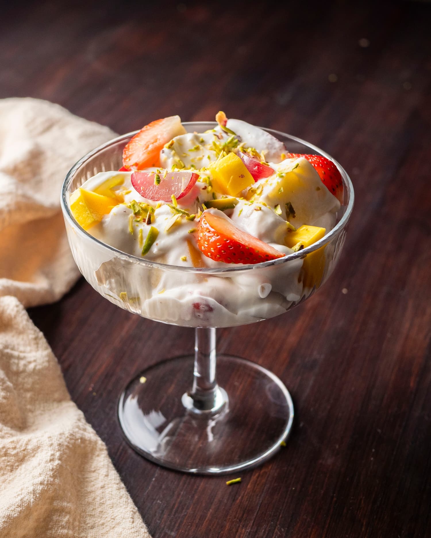fruit salad with ice cream pictures