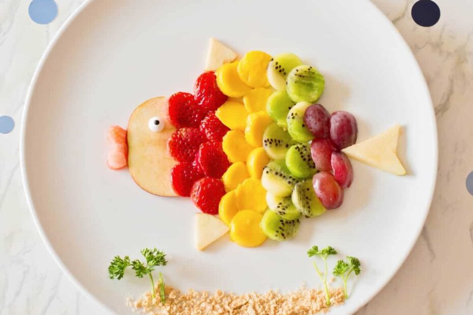 Rainbow Fruit Fish Food Art