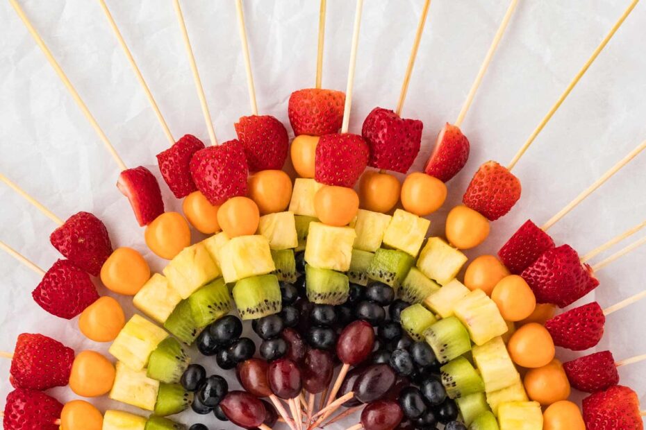 Rainbow Fruit Skewers