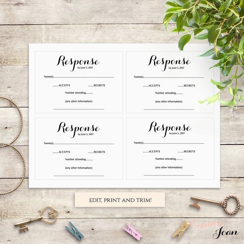 free printable invitation rsvp cards info card templates