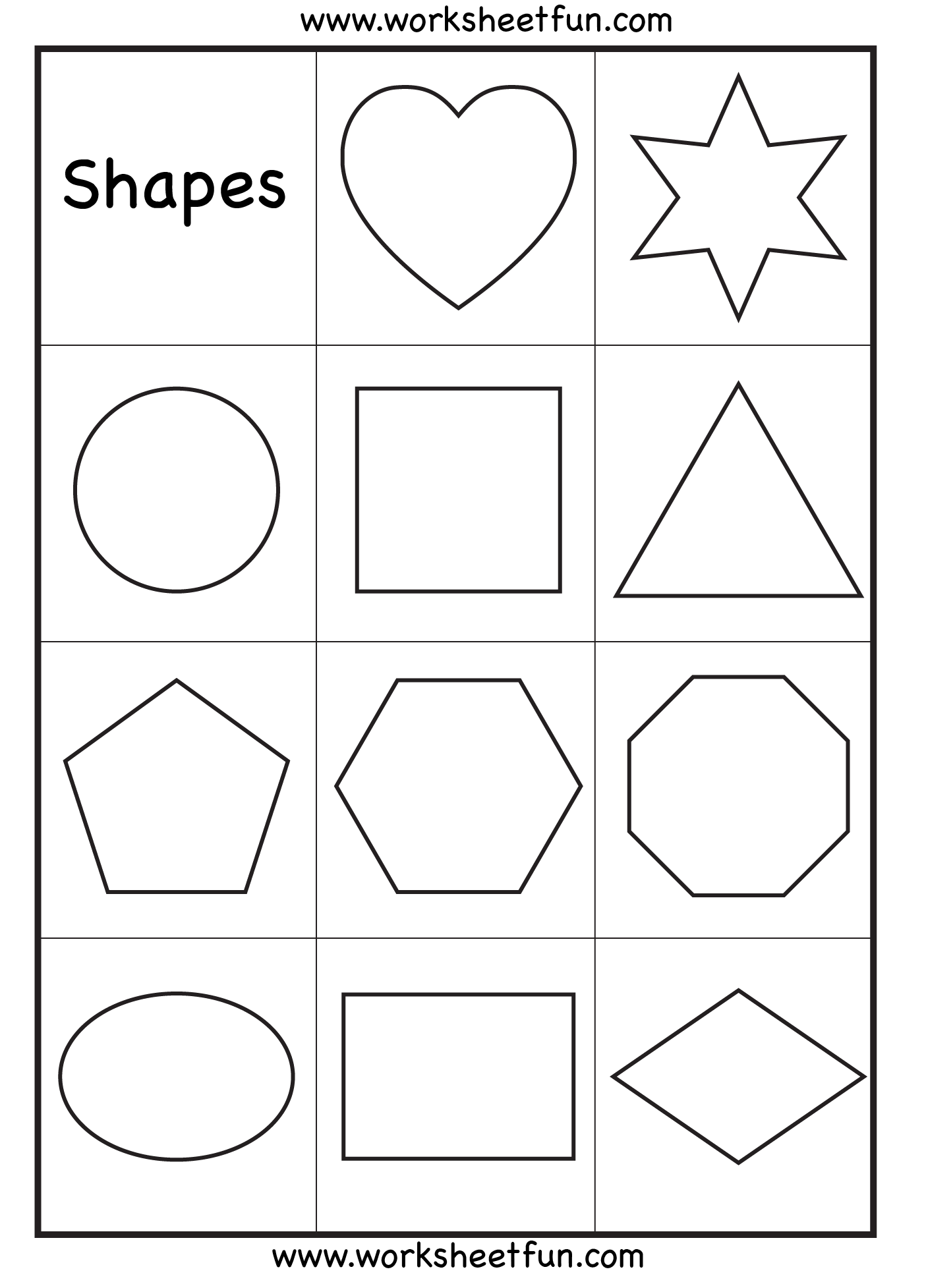 free printable shape activities for preschoolers