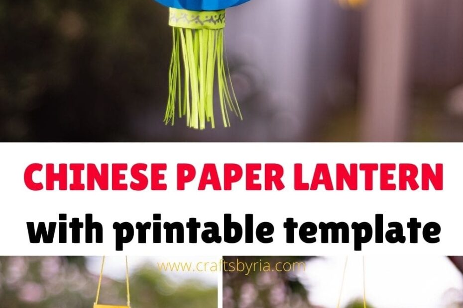 Simple Chinese Lantern Craft For Kids Printable Template Crafts By Ria