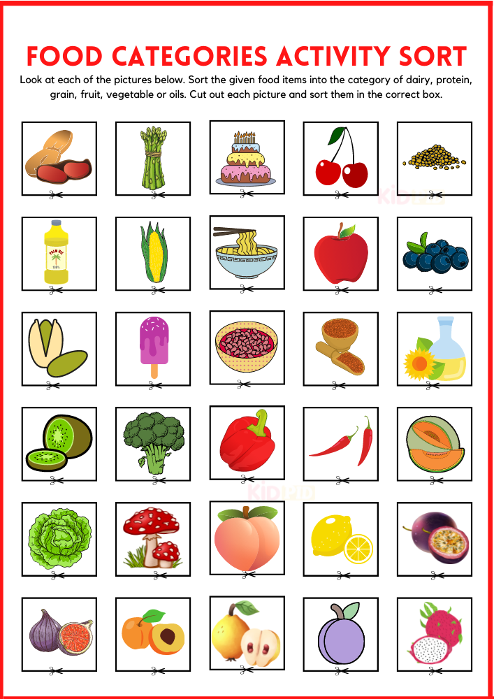 Sort It Out Food Groups Cut And Paste Activity By Eating Healthy 