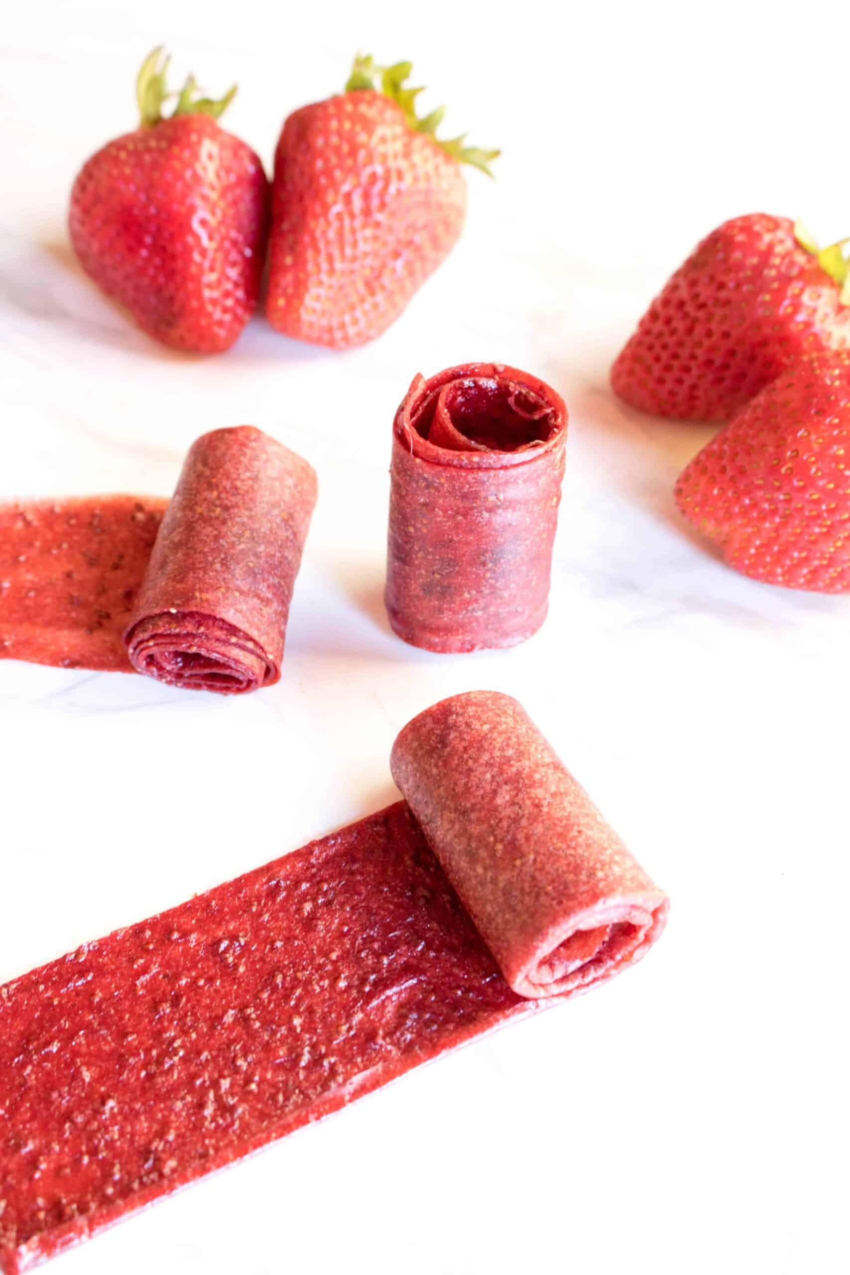 Strawberry Fruit Rolls Ups