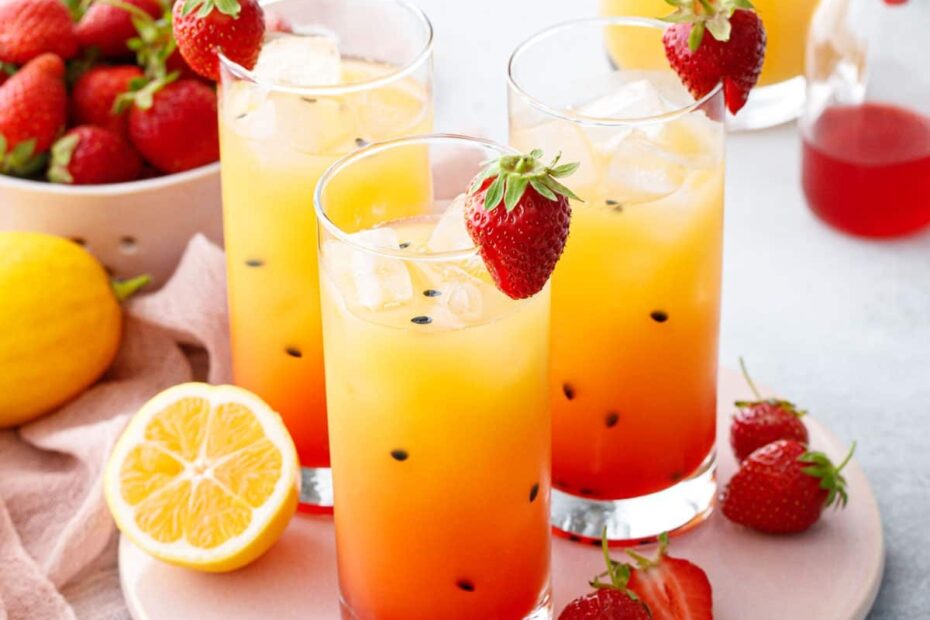 Strawberry Passionfruit Lemonade