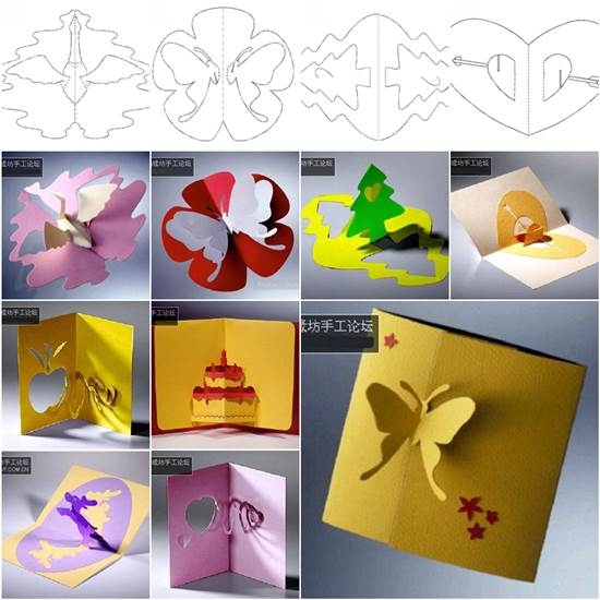 Stunning 3D Kirigami Cards With 18 Free Templates