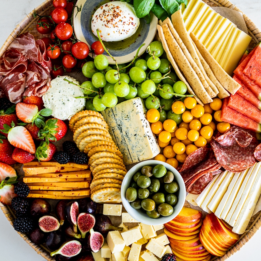 Summer Fruit And Cheese Platter