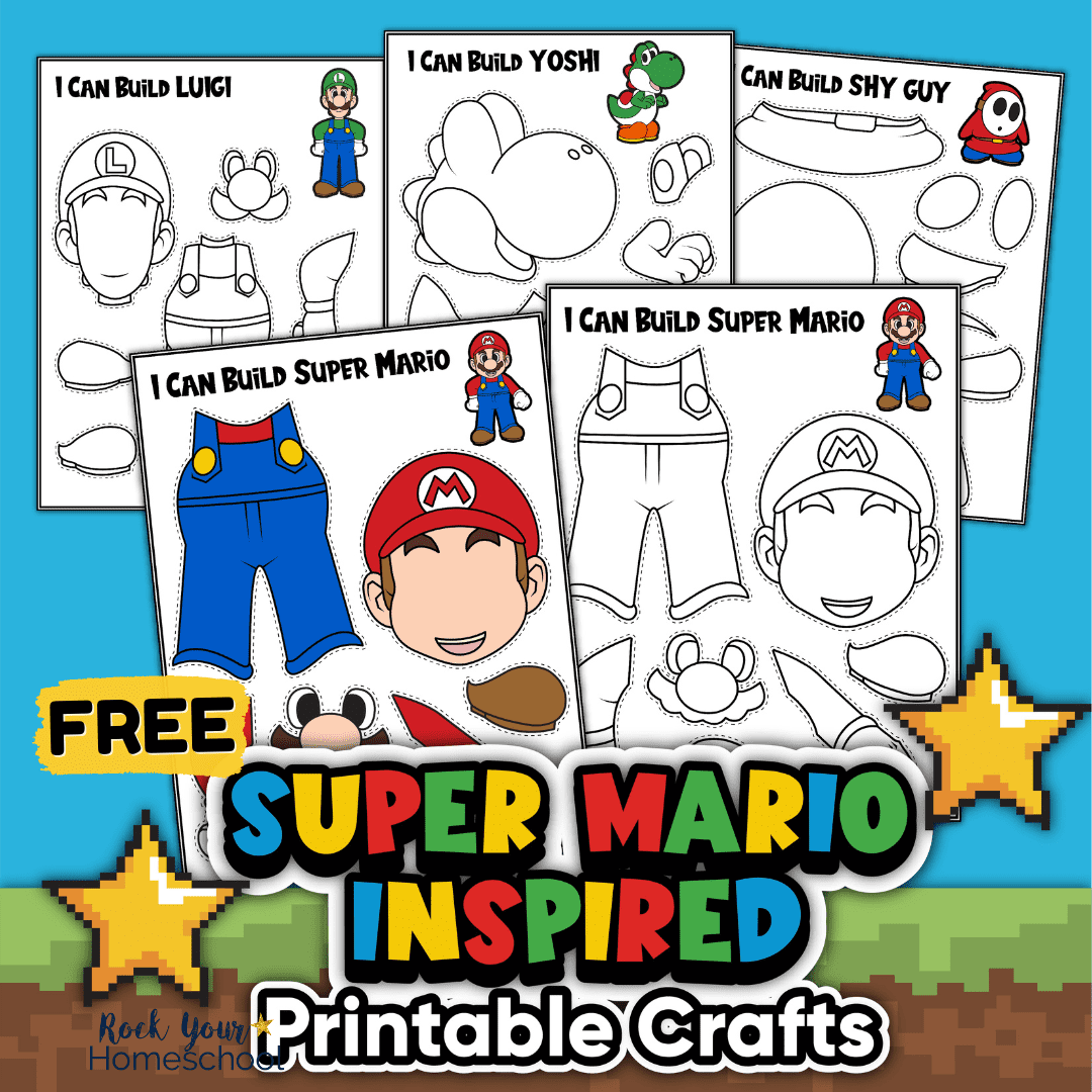mario activity printables