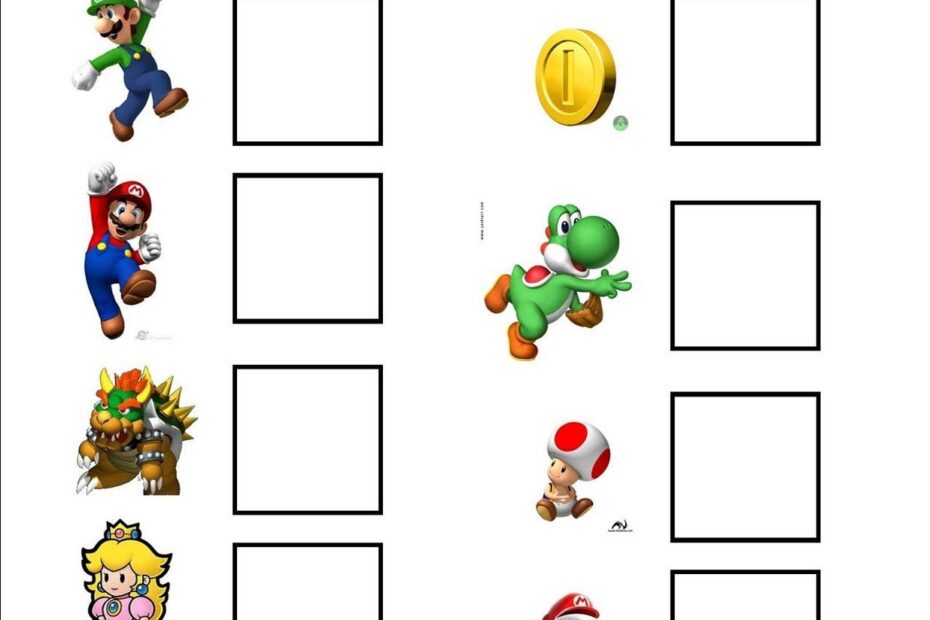 Super Mario Printable Activities