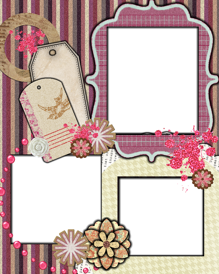 Sweetly Scrapped Free Scrapbook Layout Template