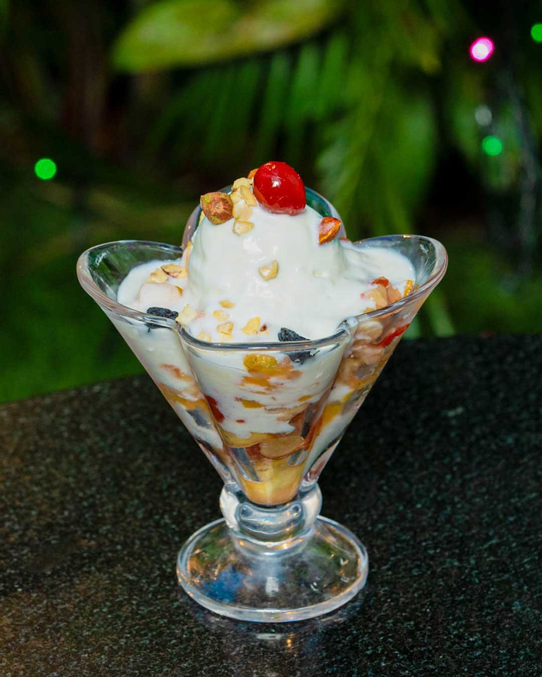 Tasty U0026 Healthy Fruit Salad With Ice Cream In Bangalore Sreeraj Lassi Bar
