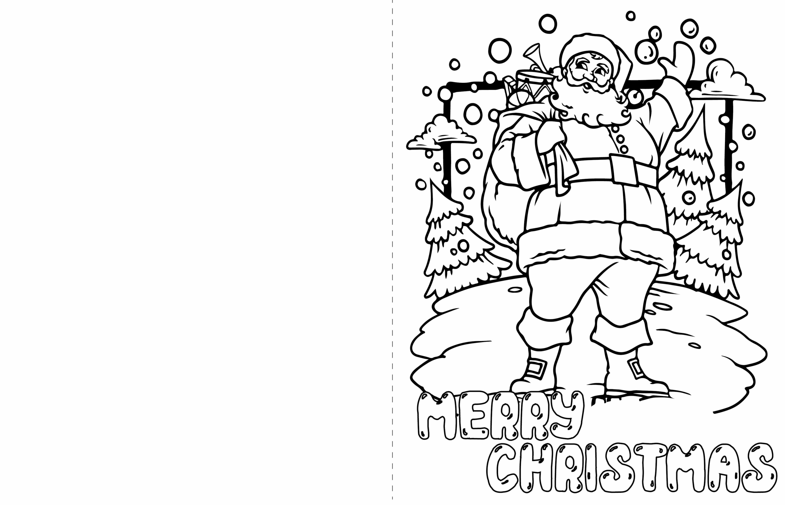 Template Printable Christmas Cards To Color Templates Free Printable 