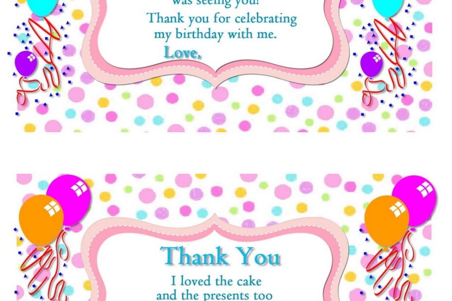 Thank You Birthday Cards Printable Printable Templates Free