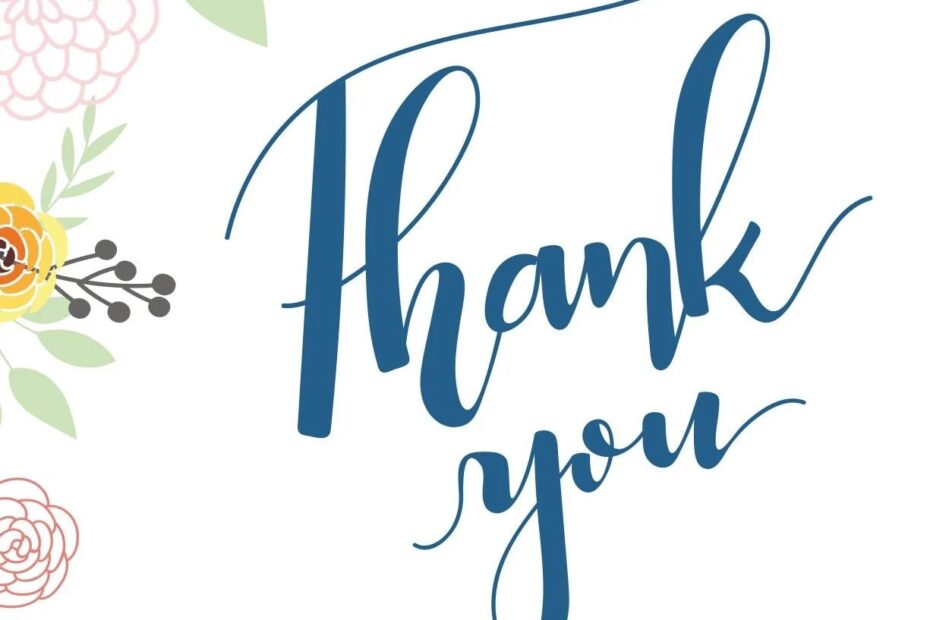 Thank You Card Template Printable