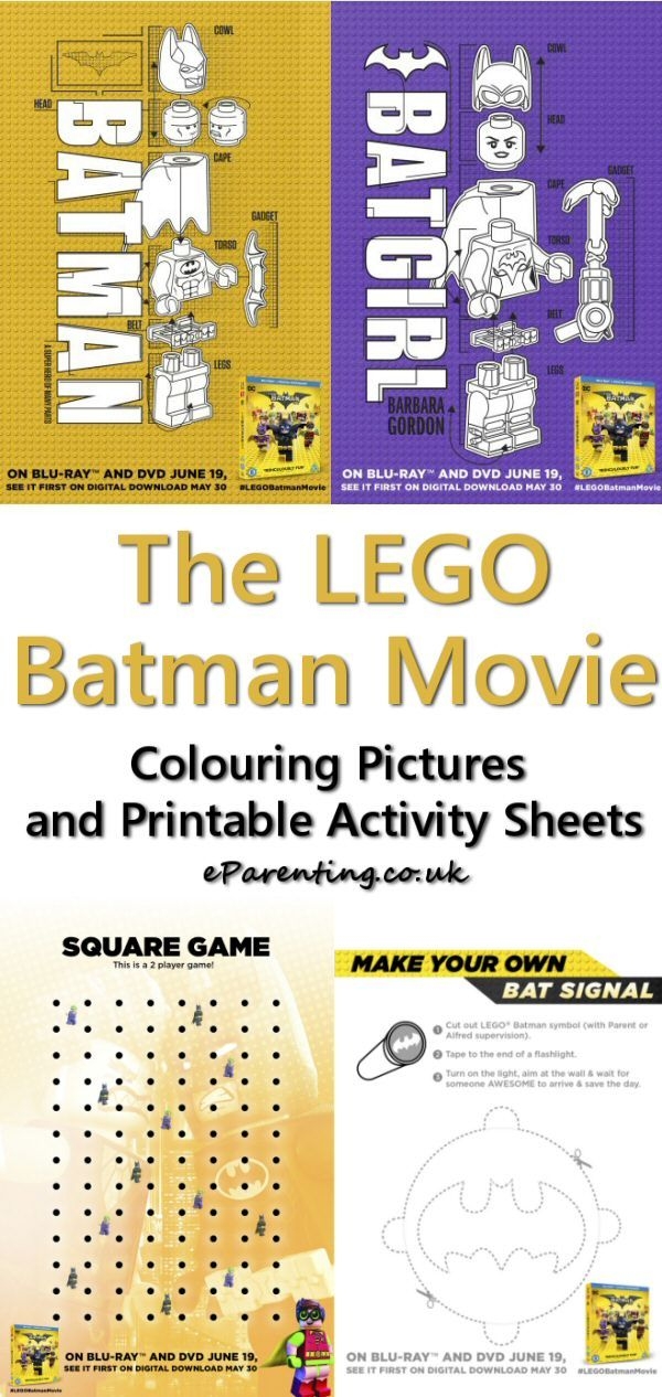 lego batman printable activities