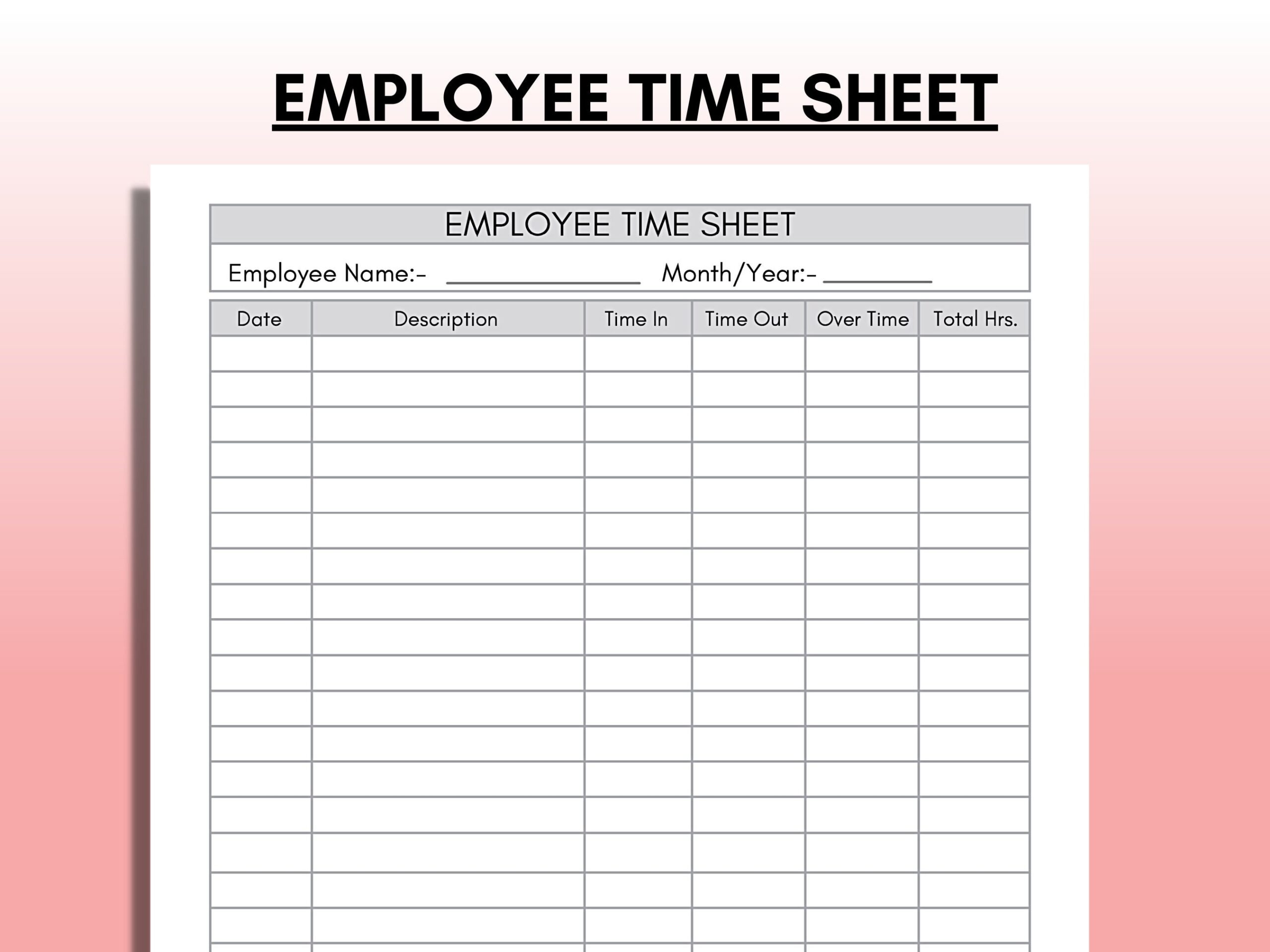 Time Card Template