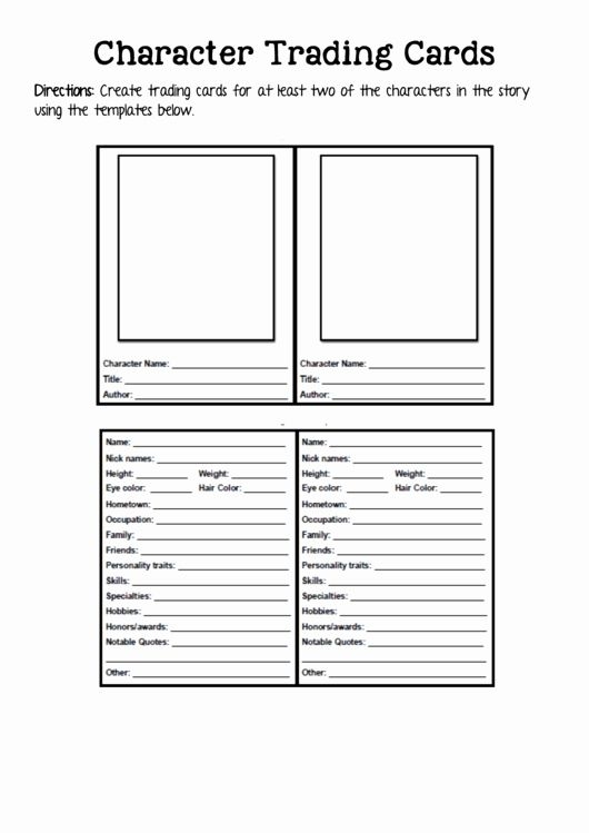 Trading Card Template Printable Printable Word Searches