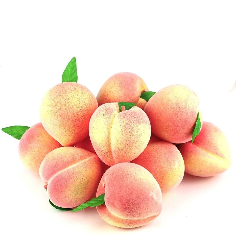 Ulalaza 12 Pcs Artificial Fake Peach Fruit Pattern Realistic Peaches Home Home Kitchen Party Decoration Office Ornament Buy Online At Best Price In KSA Souq Is Now Amazon sa Home