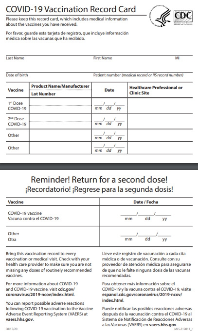 cdc vaccine card template printable