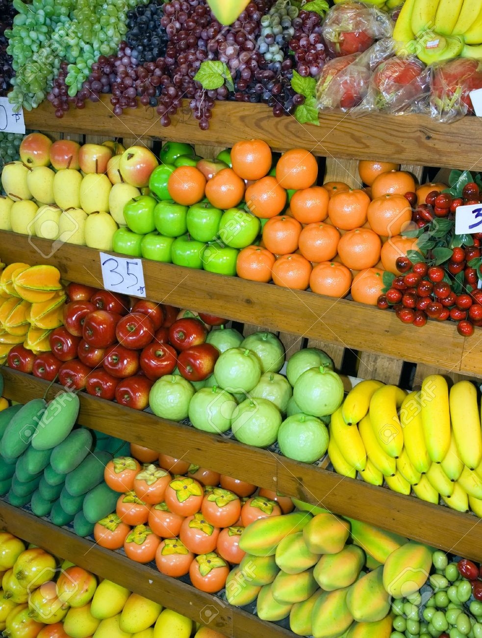 Variety Of Fruits And Vegetables At Fruit Stand At Thai Weekend Market Stock Photo Picture And Royalty Free Image Image 1641123 