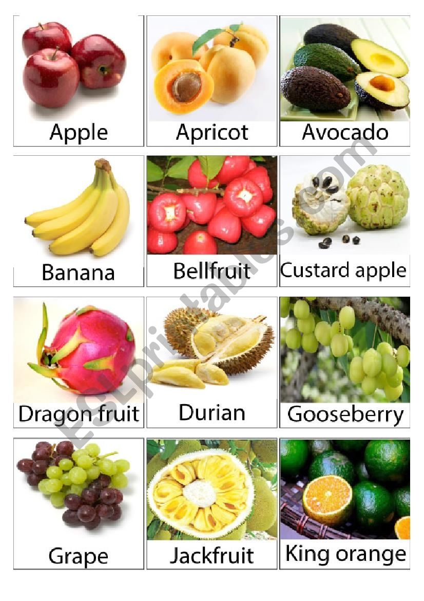 Vietnam Fruit ESL Worksheet By Shrek48