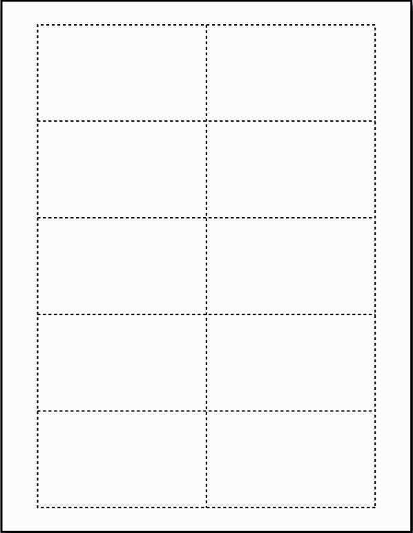 calling card template printable
